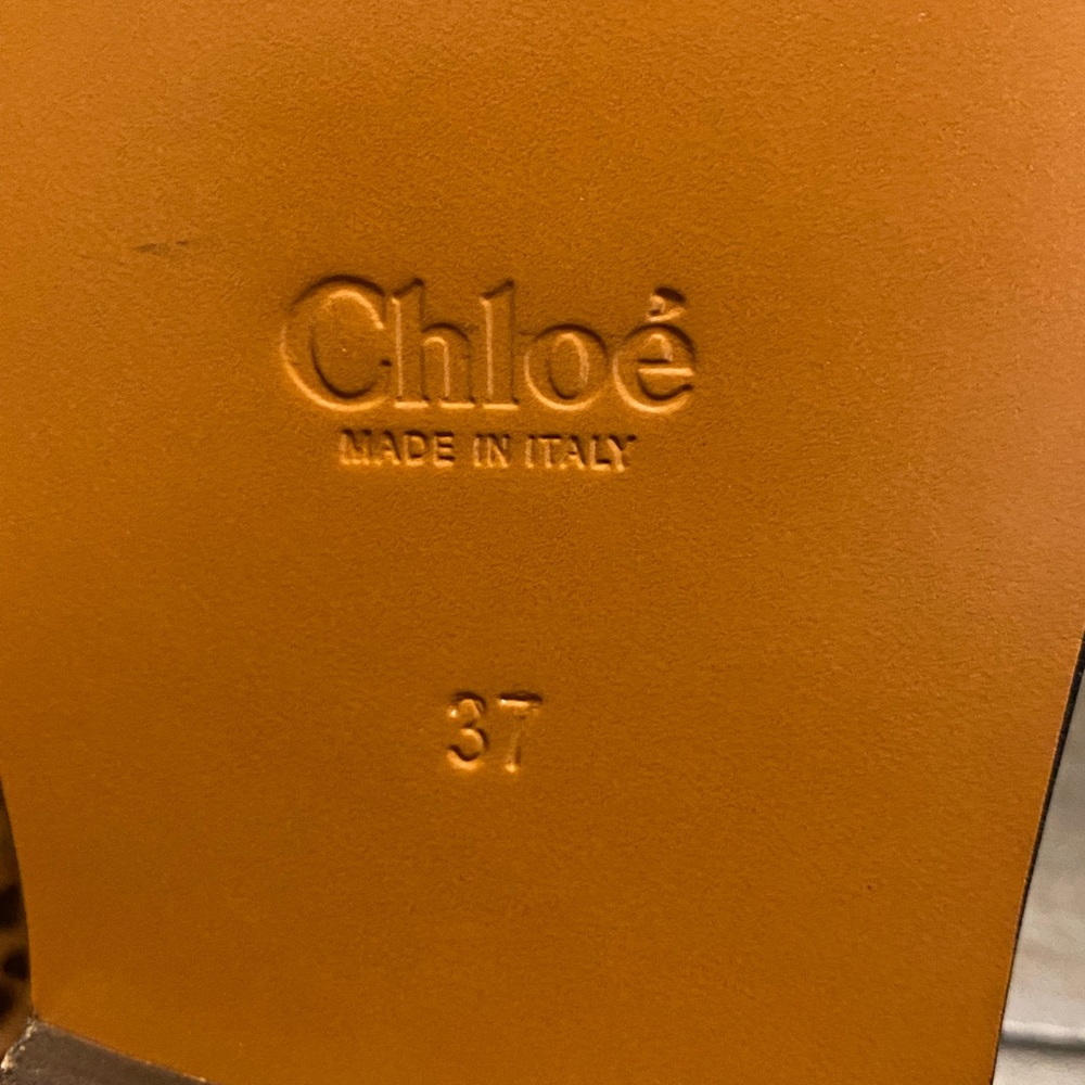 NEW Chloe Kelby Laser Flat Ankle Strap Sandal 37 7 - Picture 7 of 9